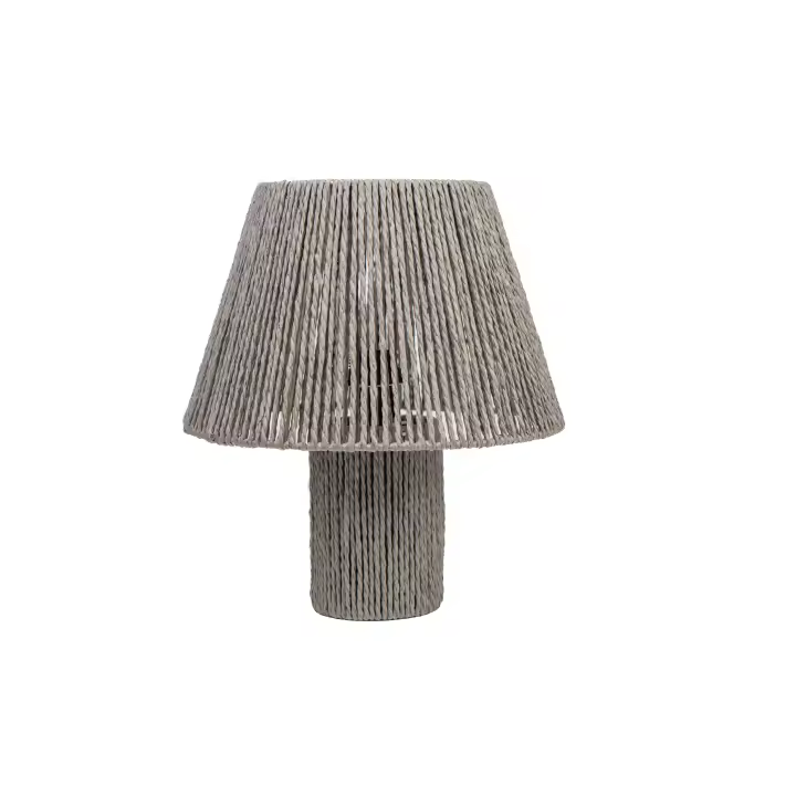 LAMPARA C/PANTALLA GRIS CUERDA HM843601 FIJALO - 1