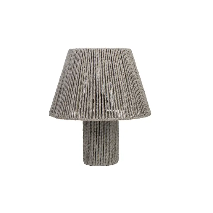 LAMPARA C/PANTALLA GRIS CUERDA HM843601 FIJALO - 1