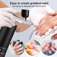 Peicon Aerógrafo Portátil Para Uñas Con Compresor Para Arte De Uñas Pintura De Pasteles Y Manualidades Herramienta De Belleza Multifuncional Recargable Metálica - details 11