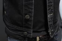 Chaleco De Motocicleta Estilo Retro Para Hombres Negro Gradiente Talla S-6XL Moda Elegante Sin Mangas Abierta Regular Primavera Verano - details 9