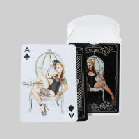 Baraja De Papel Poker Vintage Retro Con Bellas Chicas Diferentes 54 Tarjetas Juego Clásico De Clubes Para Jóvenes Mayores De 14 Años - details 2