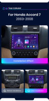 Junsun Radio Coche para Honda Accord 7 2003 2004 2005 2006 2007 2008 Inalámbrico CarPlay Android Auto AI Voice 2 din Pantalla Coche Android Auto Multimedia Navegación GPS Auto radio - details 4