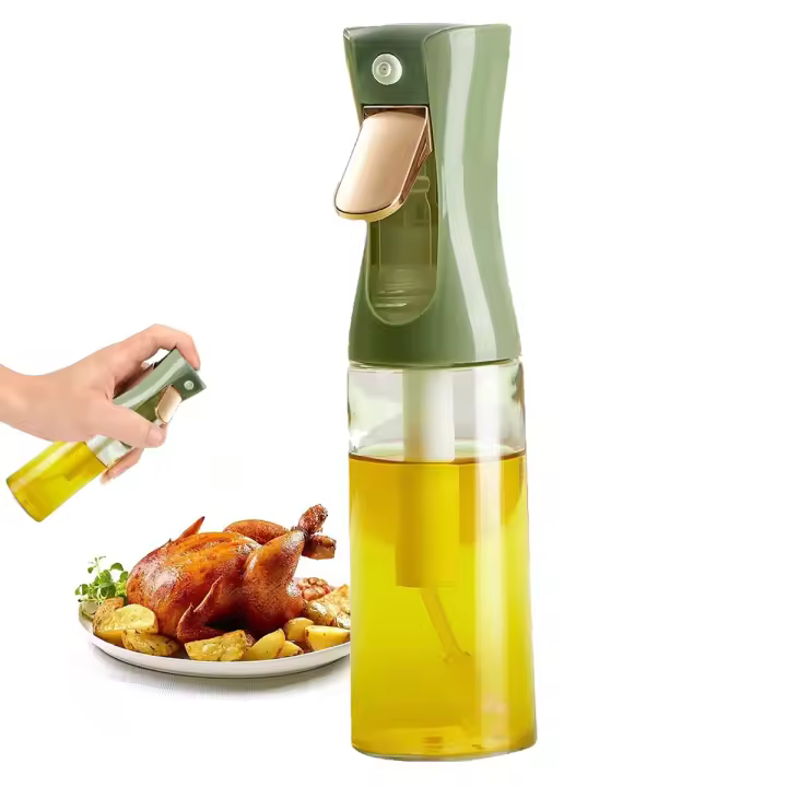 Pulverizador de Aceite de Oliva 220 ml, rociador de Vidrio para Cocina y BBQ. - 1