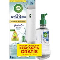 AIR WICK Ambientador Difusor Automático Active Fresh Nenuco 24/7 Sin Aerosol - Aparato + Recambio + 1 Recambio de Regalo - details 0