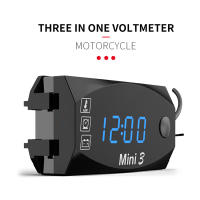 Medidor De Voltaje Digital Para Motocicleta 6V-30V 3 En 1 Reloj Y Termómetro Tester De Batería Medidor De Tiempo - details 10