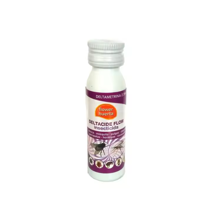 Insecticida Piretroide Instalaciones DELTACIDE FLOW  FLOWER HUERTA 25 cc. - 1