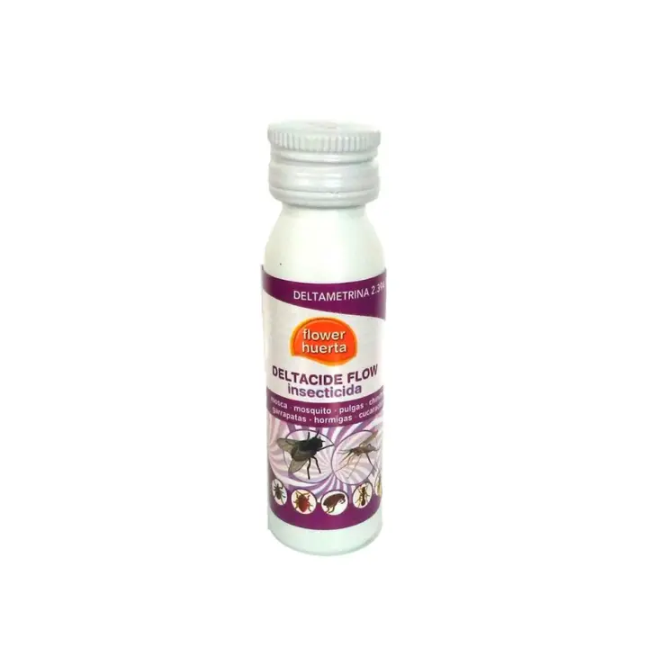 Insecticida Piretroide Instalaciones DELTACIDE FLOW  FLOWER HUERTA 25 cc. - 1