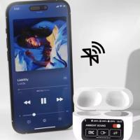 Auriculares inalambricos WP410 pro EN TWS com Bluetooth 5.4,dispostivo de audio con pantalla tactil.cancelacion de  ruido y microfono para Android e iOs.color Blanco - details 5