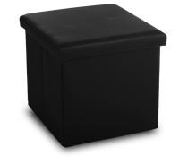 GREATOOL Puff Pvc Taburete para almacenaje Plegable Carga máxima de 150 kg, 38x38x38cm, Otomano de Puff, Asiento, Reposapiés - details 5