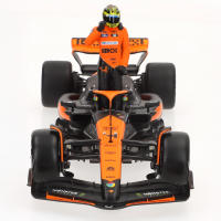 Burago - Coche McLaren MCL38 Lando Norris escala 1:24, edición GP Miami 2024, réplica oficial con figura del piloto, acabados realistas y decoración de competición - details 5
