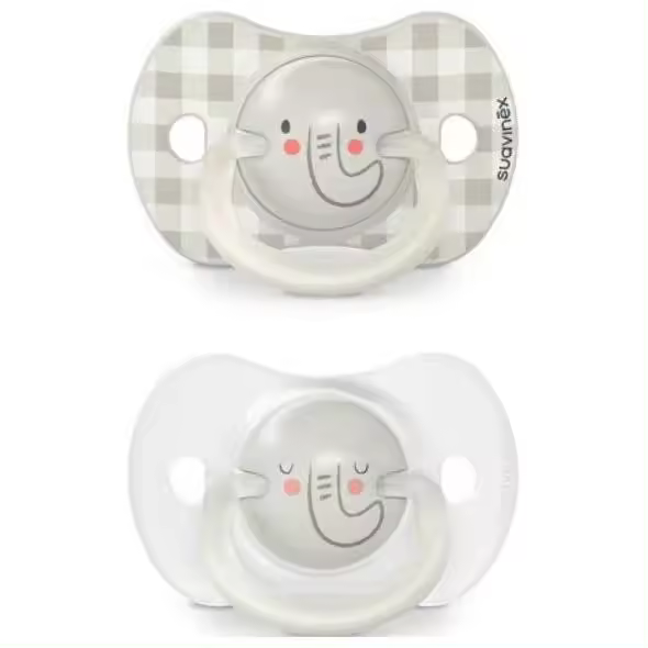 Suavinex Chupete Fusion Con Tetina Fisiológica De Silicona 6-18 Meses, 2 Uds - 1