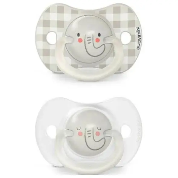 Suavinex Chupete Fusion Con Tetina Fisiológica De Silicona 6-18 Meses, 2 Uds - 1