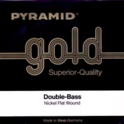 CUERDA CONTRABAJO-Pyramid (Gold 198104) (Niquel Entorchado) 4ª Medium Bass 4/4 E (Mi) - 1