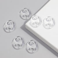 Cadena De Acrílico Transparente Con Bolas De Café Y Nariz De Cerdo Ovalada Para Hacer Joyas Accesorios Para Pulseras Y Collares DIY 10 Piezas - details 3
