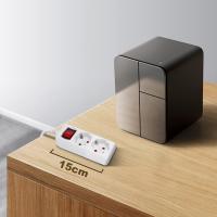 LIYSET Regleta alargador de 2/3/4/5/6 enchufes con cable de 1.5/3/5 metros e interruptor. Color Blanco - details 5
