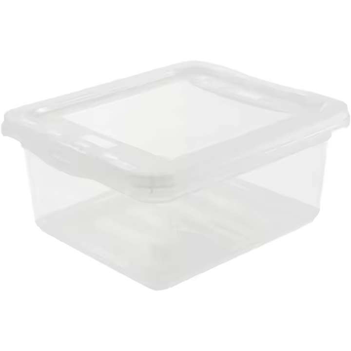 Cajas de almacenaje, Natural Transparente, 19.5 x 16.5 x 8.5 cm KEEEPER - 1