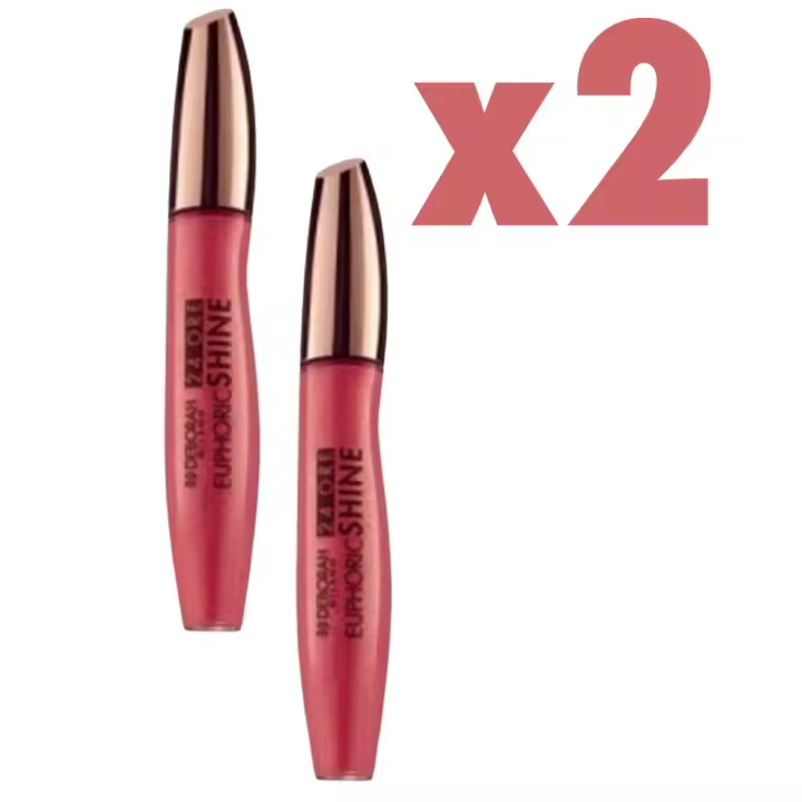 PROMOCIÓN DUPLO DEBORAH Milano EUPHORIC SHINE LIPGLOSS 24 Horas Nº 06 10 ml - 1