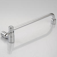 Grifo De Cocina De Latón G1/2 Semi-Automático Para Restaurante Hotel Casa Instalación Montada En Pared Material De Latón Y Acero Inoxidable - details 4