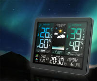 Estación Meteorológica Multifuncional Con Alarma Y Pantalla Color Thermómetro Higrómetro Sensor Exterior Incluido Medidor De Temperatura Y Humedad Para El Hogar - details 0