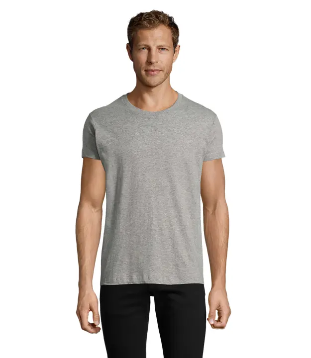 MARNAULA REGENT FIT.- Camiseta Ajustada Hombre Cuello Redondo,COLOR GRIS   , TALLA L - 1