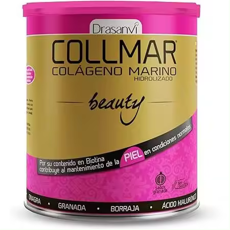 Suplemento Alimenticio Drasanvi Collmar Beauty Colágeno Marino para la Piel | Hidratación y Cuidado de la Piel | Sabor Granada | 275g - 1