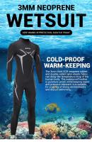 Traje De Buceo Para Hombres 3mm Neopreno Para Surfismo Natación Snorkel Escuba Equipamiento De Ropa Adecuado Para Deportes Acuáticos - details 1