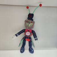 Muñeca De Peluche Hazbins Hotel Alastor Dibujito Animado Muñeco Suave Decoración Para El Hogar Regalo De Cumpleaños Para Niño - details 0