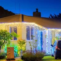 Luces De Navidad De LED En Forma De Gota 4X0.6M Para Decoración De Fiesta Bodas Dormitorio Callejeras Guirnalda De Farolillos - details 4