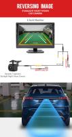 Cámara De Reversa Dinámica KTYDKP Con Pantalla De 5 Pulgadas Para Coche Monitor De Estacionamiento Impermeable Ángulo De Visión 170° - details 6