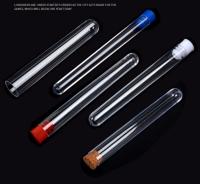 50Pcs Tubos De Prueba De Plástico Transparentes 12x100mm Con Tapa Empuñadura Para Laboratorio Escolar Suministros De Química - details 4