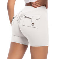 SSITO Pantalones cortos de Yoga para Mujer, Mallas de Gimnasio with Bolso fruncido en el asiento, medias rezadoras de beltera High, Pantones cortos SexIs with fruncido en el asiento para Cycling - details 4