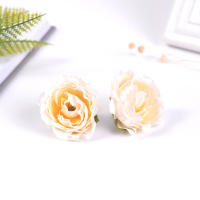 10/20PCs Flores Artificiales Rosa 5CM Para Decoración De Hogar Jardín Boda DIY Regalos Accesorios Material Seda Estilo Peonia - details 7