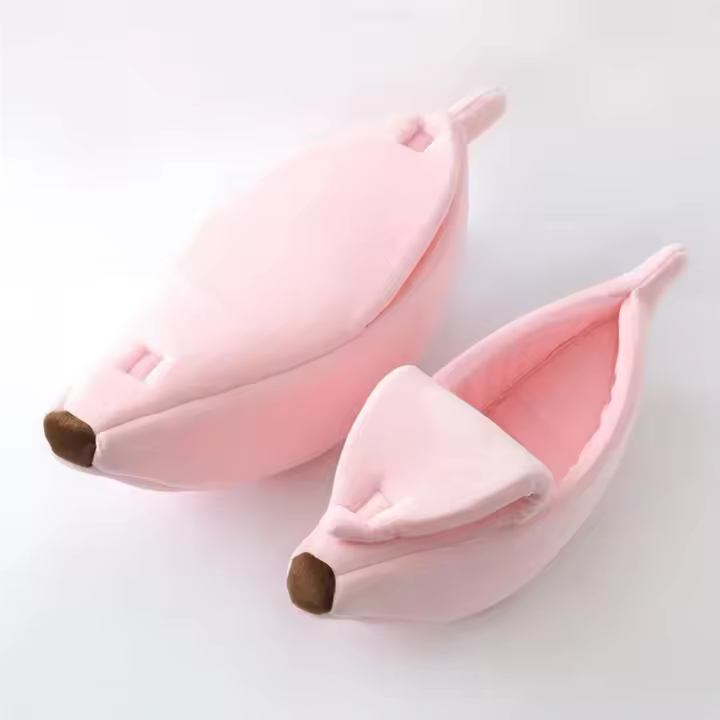Casa De Gato De Plátano Duradera Y Portátil Almohadilla Para Perro De Fibra Multicolor Suministros Para Mascotas - 1