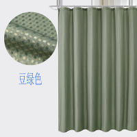 Cortina de Ducha para Bañera Cortinas Baño Tela Impermeable Poliéster con 12 Ganchos Lavable a Máquina 180 x 200cm - details 2