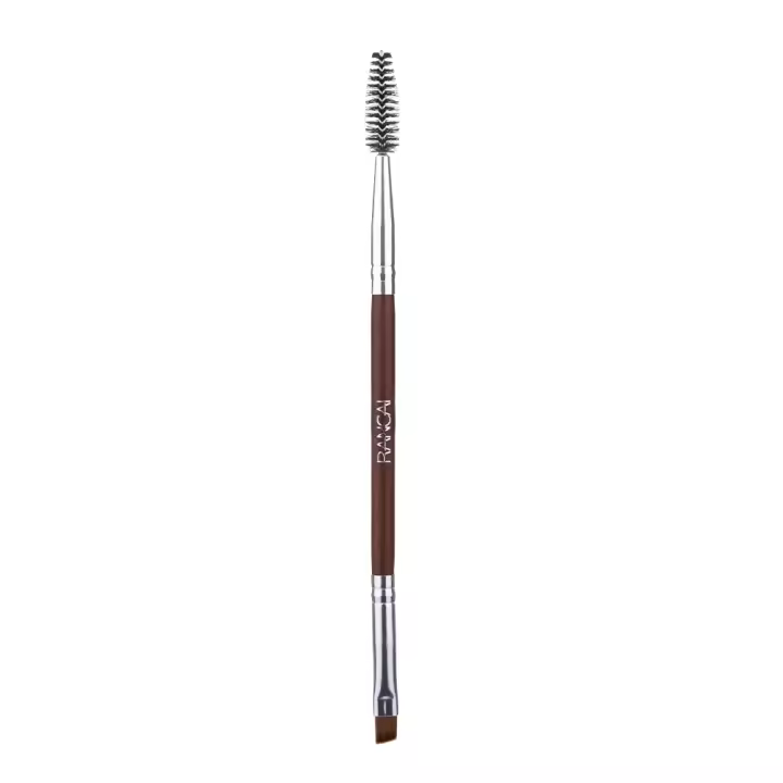 Angulado profesional para maquillaje, herramientas para mezclar pestañas y cejas, cepillo de madera sintética de tamaño completo - 1