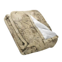 Manta De Piel De Coral Suave Y Ligera Estilo Lord of the Rings Con Mapa De Middle Earth Para Viajes Y Uso Diario En Casa Y Hotel - details 0