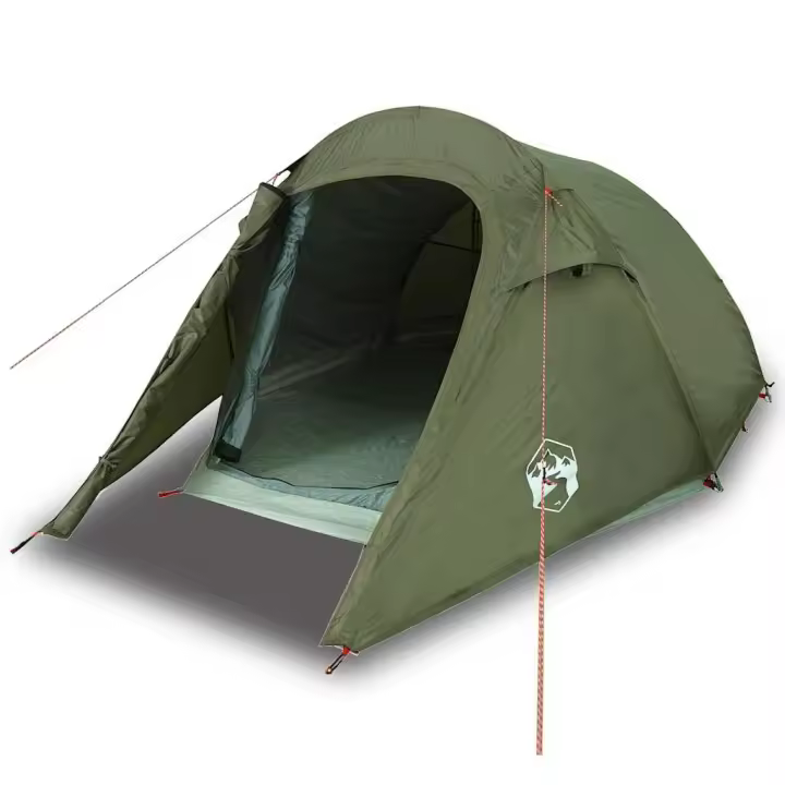 vidaXL Tienda de campaña túnel para 2 personas impermeable verde oliva - 1