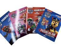 COLOR KIDS-  Pack Libros COLOREA Y PEGA, libro para colorear y pintar, libro para pintar niños, Princesas, Héroes, Coches, perros, cerdos, animales. - details 0