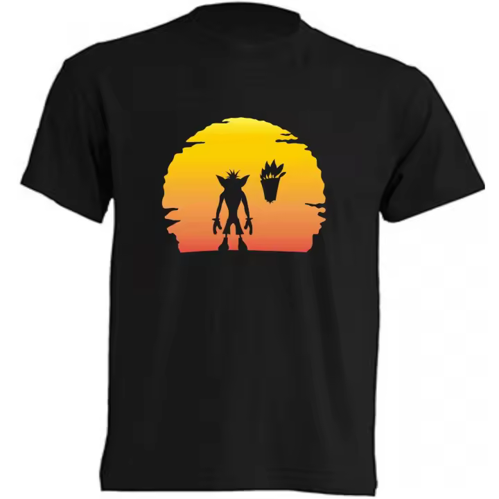 Camiseta Crash on Sunset- | Algodón | Manga Corta - Tejido tubular, sin costuras laterales. - Punto liso - 1