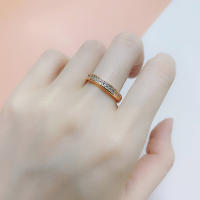 Anillo De Boda Para Mujer ZHOUYANG Clásico Con Cubic Zirconia Micro-insertos Color Rosa Oro Fina Joyería Para Compromiso Y Fiesta - details 8