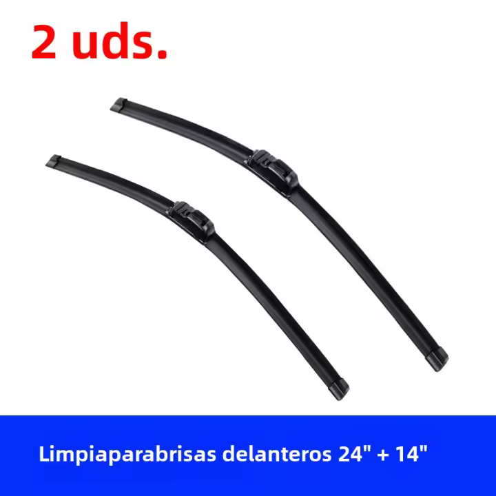 Limpia Parabrisas De Coche Para Mazda 2 DE 2007-2012 Limpia HD Silenciosa Y Duradera De Goma Suave U-Tipo 24 "+14" - 1