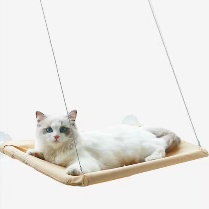 Hamaca colgante para cama de gato, soporte cómodo para asiento de ventana soleada, marco de escalada para gatito, accesorios para mascotas, 20Kg - 1