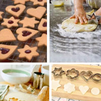 Molde De Galletas DIY Geométrico 24pcs Cortador De Galletas Para Cocina Doméstica Herramienta De Hornear Desayuno Snack Pastel Irregular Forma Molde - details 6