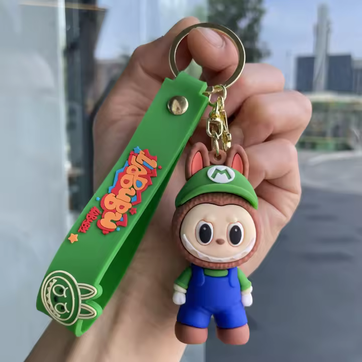 Llavero de Labubu disfrazado - Adorable muñeco cartoon con colgante para mochila - 1