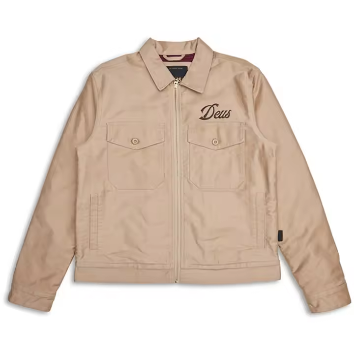 Chaqueta Deus Ex Machina modelo Ride Out Work Jacket para hombre en color marrón - 1