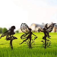 Fairy De Jardín Alette Sorprendente - Decoración De Metal Grande Para Exterior Perfecta Para Patio Y Césped Arte De Jardín Exclusivo - details 1