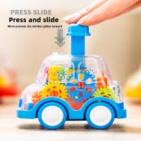Coche De Puzzle Para Niños Transparente Y Con Engranajes Juguete De Tipo Presión Y Deslizamiento Inercial Autobús De Dibujos Animados Para Interacción Padre-hijo - details 6
