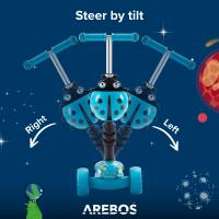 AREBOS Patinete Kick Scooter City NiÃ±os  con asiento  con ruedas LED - details 27