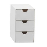 Organizador De Escritorio Con 3 Cajones Multifuncional Antipolvo Pileable Para Suministros De Escritorio Baño Y Hogar - details 5