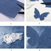 3/Rollos De Parches De Jean Para Reparación Tamaño 8x50 Cm Autoadhesivos Para Ropa Adecuado Para Niños Y Adultos (Oscuro) - details 1